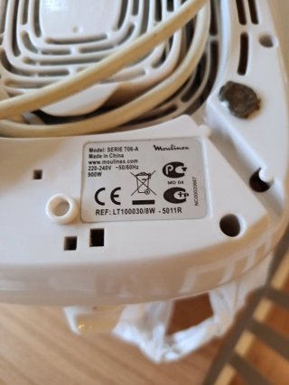 Tostadora blanca Moulinex