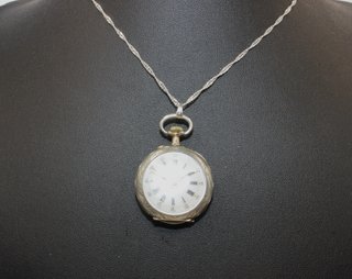 Stupendo orologio signora argento e oro fine 1800
