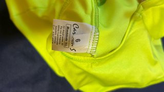 Maillot Gimnasia Rítmica Amarillo Neón