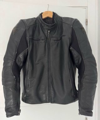 Oportunidad! Chaqueta Moto Dainese Cuero Negra