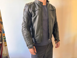 Oportunidad! Chaqueta Moto Dainese Cuero Negra