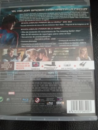 Blu-ray 3D The Amazing Spider-Man (Español)