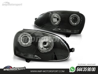 FAROS DELANTEROS OJOS DE ANGEL PARA VOLKSWAGEN GOLF / VARIANT / JETTA MK5