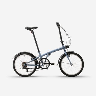 Bicicleta plegable 20 pulgadas 6V Tilt 120 gris
