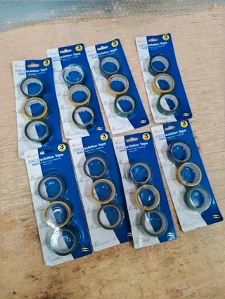 Lotto 8 Confezioni Nastro isolante pVC Colorato