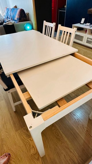 Mesa extensible Ikea madera blanca