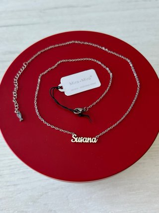 Collar nombre Susana de Mira-Mira,Acero Inoxidable