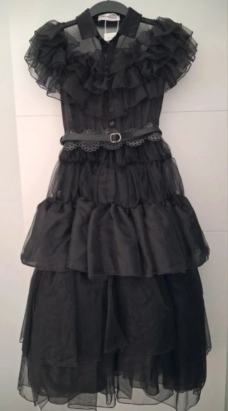 Vestido Cosplay Wednesday Addams