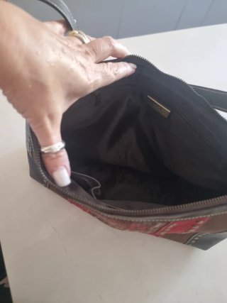 Bolso Carolina Herrera CH Marrón y Rojo