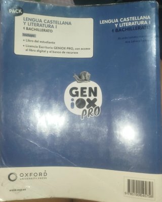 Lengua castellana y literatura I. Libro del est...