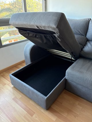 Sofa Chaise longue gris +  ENVIO INCLUIDO VLC