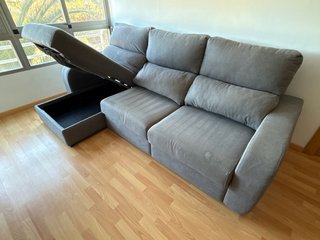 Sofa Chaise longue gris +  ENVIO INCLUIDO VLC