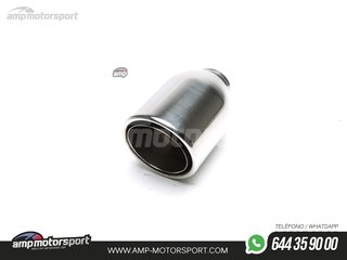 COLA DE ESCAPE REDONDA BORDE DOBLE 114MM