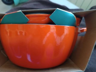 Olla Sola Hierro Fundido Diseño Calabaza 2.8L