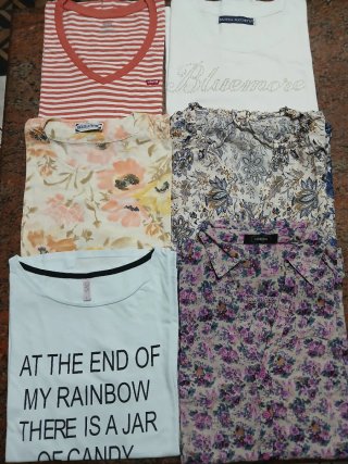Lotto 6 T-shirt Donna Tg. L