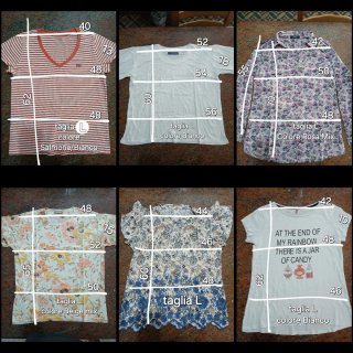 Lotto 6 T-shirt Donna Tg. L