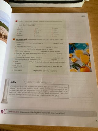 Sentits. Llengua catalana 2 Batxillerat