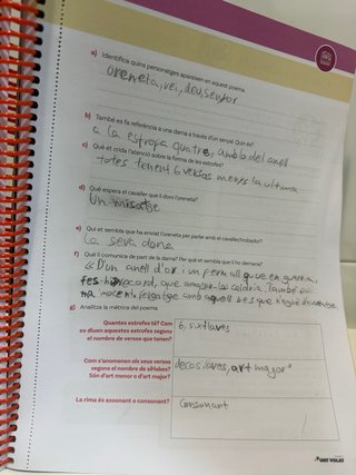 Punt VolatLlengua catalanai literatura, 2 ESO