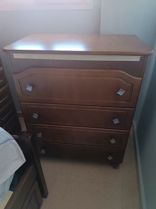 Cómoda bañera cambiador bebé madera