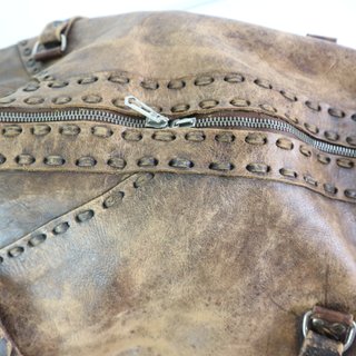BORSA BORSONE PELLE VINTAGE ANNI 80 90 ARTIGIANALE