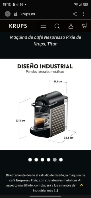 Cafetera Krups Nespresso