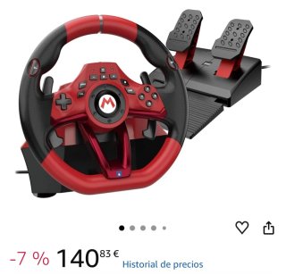 Nintendo switch con 2 volantes i 2 pedales y juego