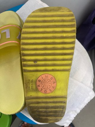 Chanclas Bimba y Lola Amarillas talla 38 poco uso