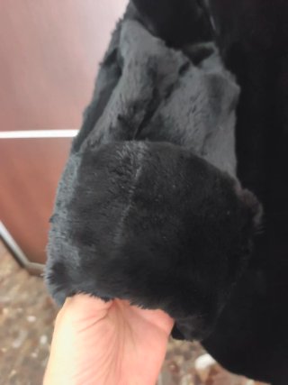 Elegante abrigo de pelo vintage