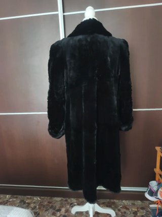 Elegante abrigo de pelo vintage