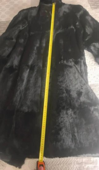 Elegante abrigo de pelo vintage