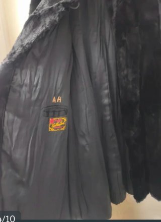 Elegante abrigo de pelo vintage
