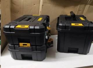 3 maletines /cajas /maletas Dewalt tstak