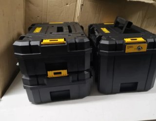 3 maletines /cajas /maletas Dewalt tstak