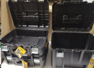 3 maletines /cajas /maletas Dewalt tstak