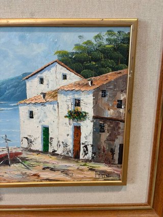 ÓLEO CON PAISAJE MUY ORIGINAL