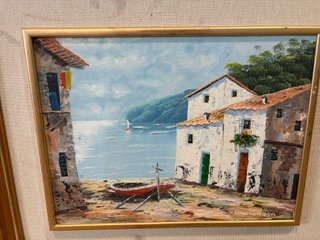 ÓLEO CON PAISAJE MUY ORIGINAL