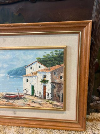ÓLEO CON PAISAJE MUY ORIGINAL