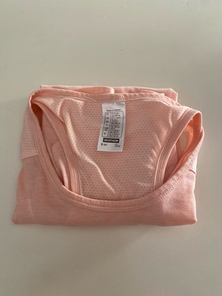 Camiseta tirantes niña Decathlon rosa