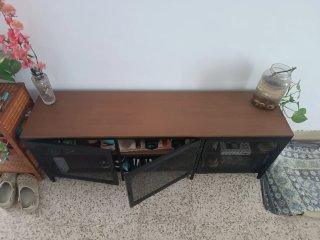 Mueble de salón metal y madera