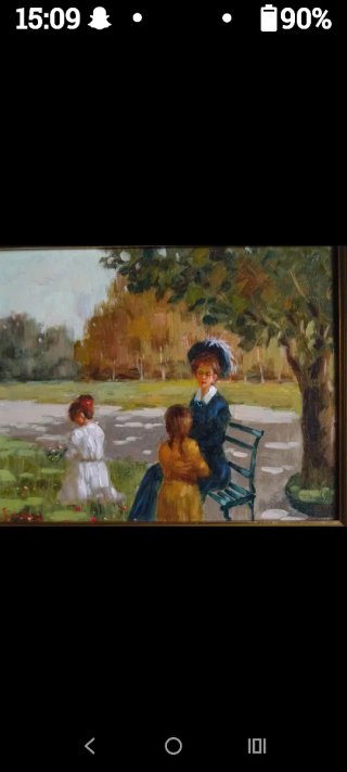Vecchio quadro dipinto ad olio