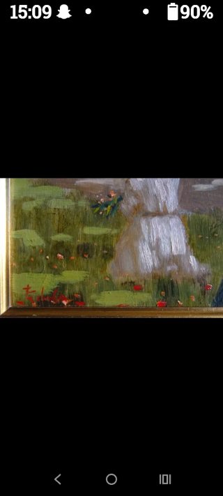Vecchio quadro dipinto ad olio