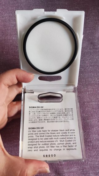 Filtro UV Sigma DG 58mm con estuche