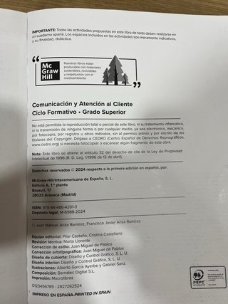 Comunicación y atención al cliente