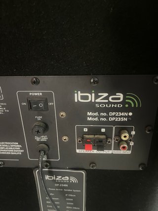 Altavoz Ibiza Sound Negro DP234N Karaoke