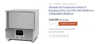 Maquinaria para obrador de Heladería Profesional