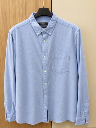 Camicia uomo Primark azzurra Slim Fit L