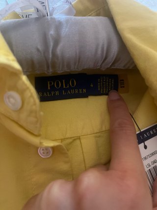 Vestito camicia Ralph Lauren giallo