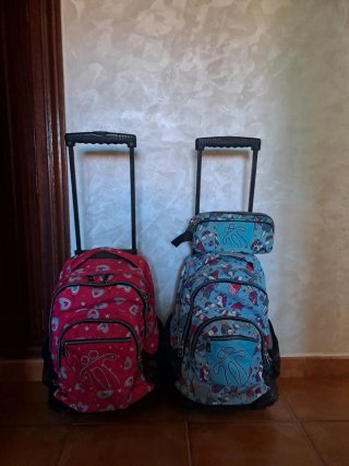 2 Mochilas con Ruedas y Estampado