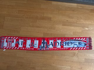 Bufanda Atlético de Madrid Coraje y Corazón.