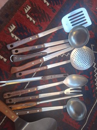 Lote Utensilios Cocina Acero Inox